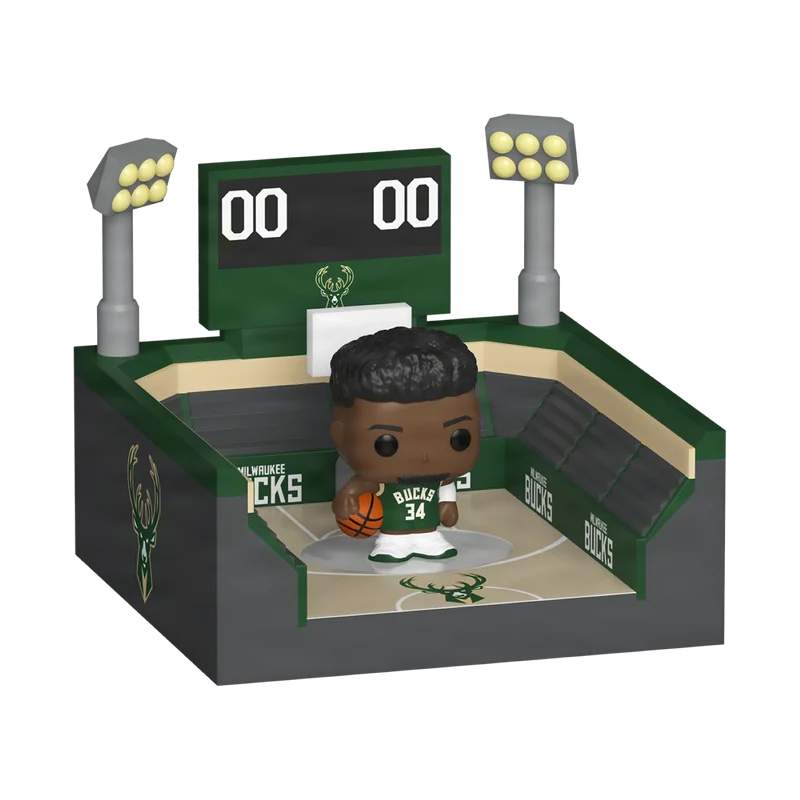 Funko Bitty Pop Town: Arena - Bucks con Giannis Antetokounmpo