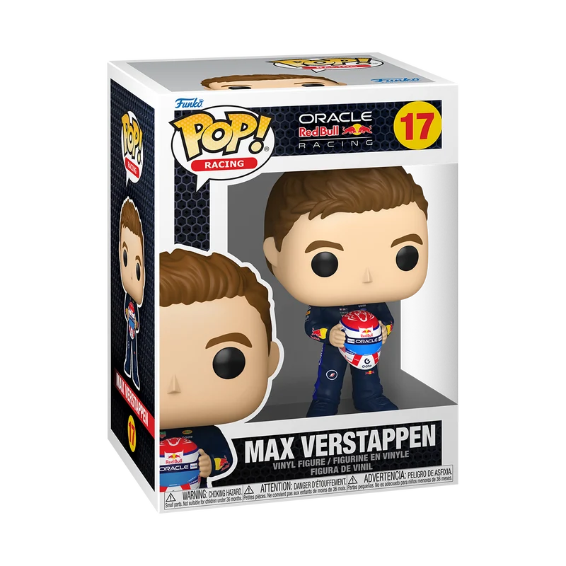 Funko Pop Racing: Red Bull - Verstappen con casco blanco