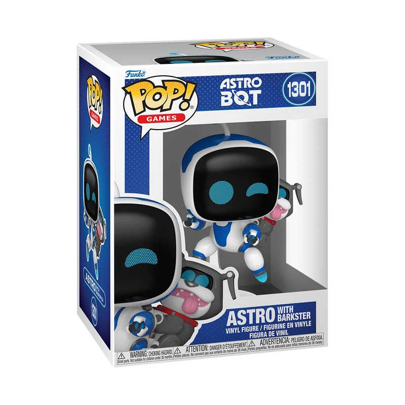 Funko Pop Games: Astro Bot - Astro con Barkster el Bulldog