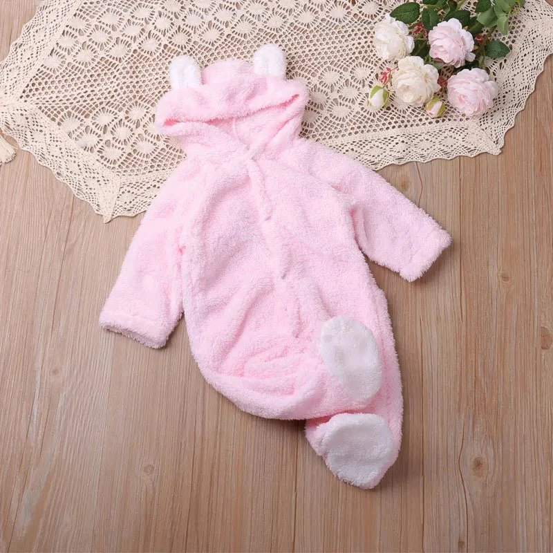 Autumn Cartoon Long-Sleeve Romper: Toddler Kids Playsuit 0-24M