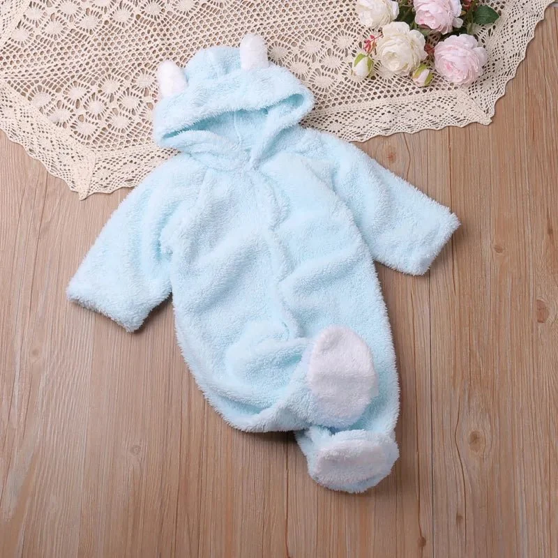 Autumn Cartoon Long-Sleeve Romper: Toddler Kids Playsuit 0-24M