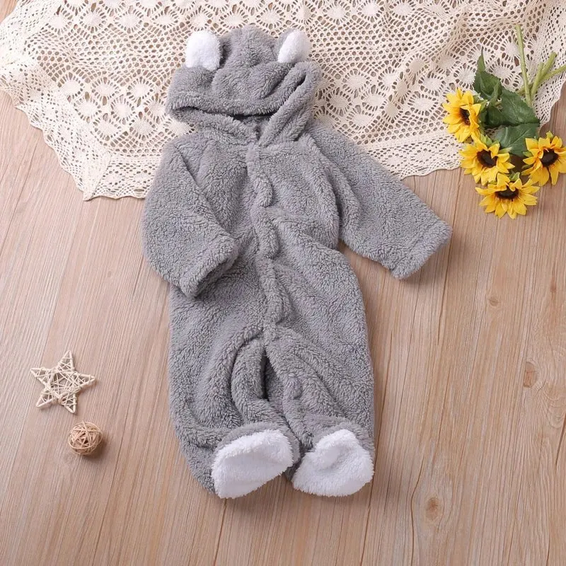 Autumn Cartoon Long-Sleeve Romper: Toddler Kids Playsuit 0-24M