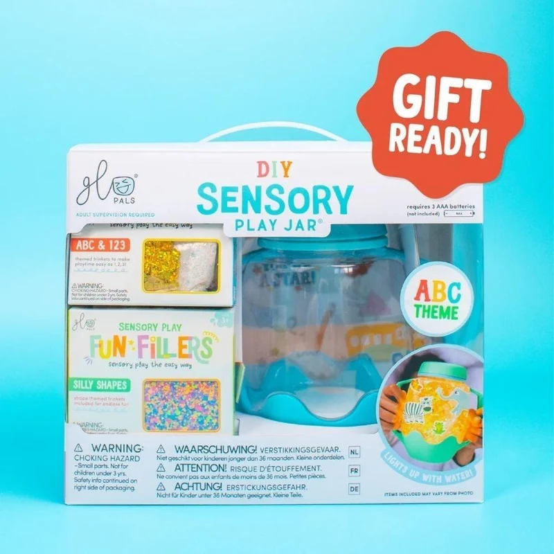 GloPals Set Jarra Luz con 2 accesorios sensoriales ABC