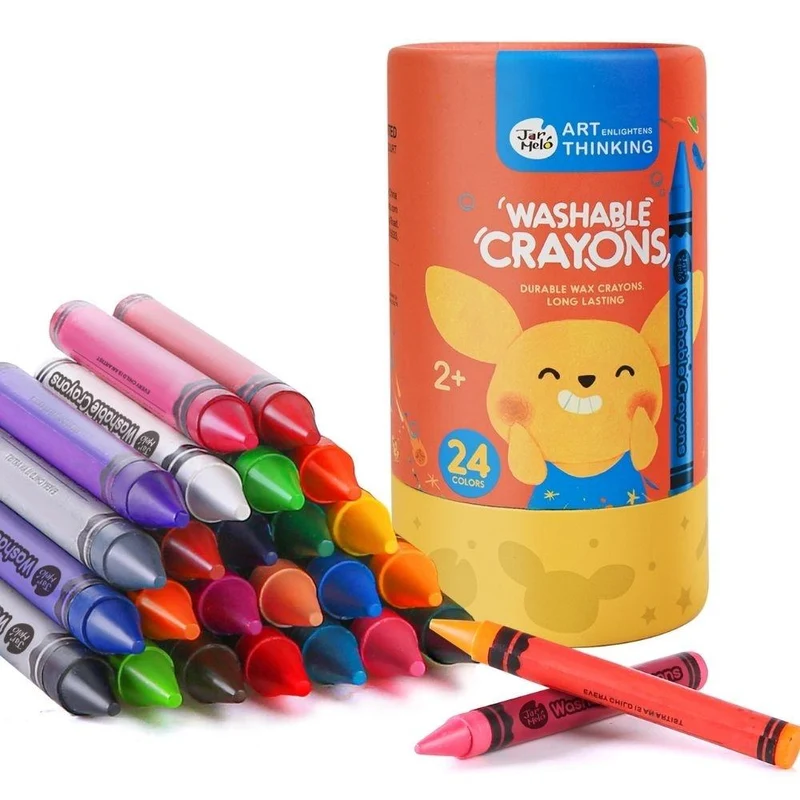 Bote 24 Crayones Lavables · Jarmelo