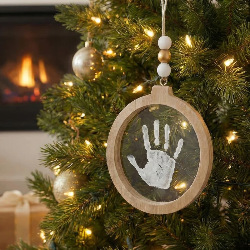 Bola de Navidad con huella – Transparente · Petit Artichaut