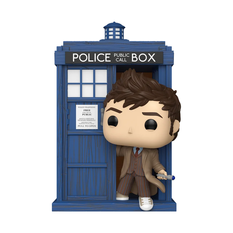 Funko Pop Rides Deluxe: Doctor Who - Tenth Doctor con TARDIS
