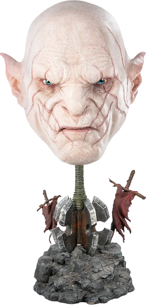 Pure Arts Life Size Bust: El Hobbit - Mascara Artistica de Azog 21 Pulgadas