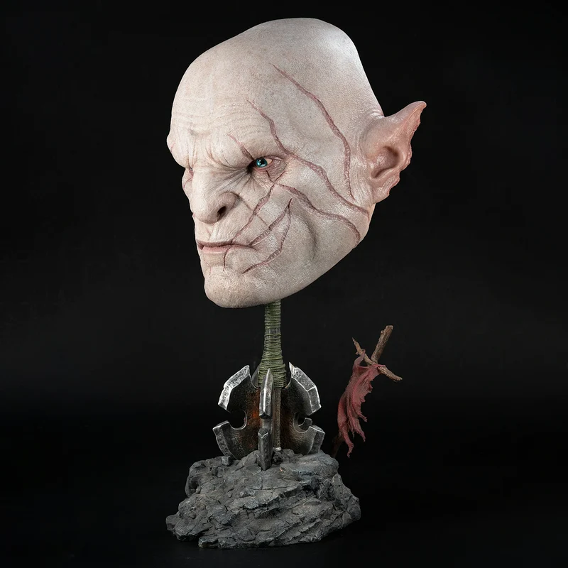 Pure Arts Life Size Bust: El Hobbit - Mascara Artistica de Azog 21 Pulgadas