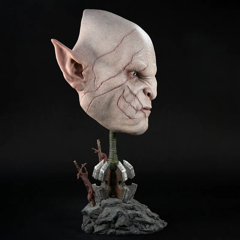 Pure Arts Life Size Bust: El Hobbit - Mascara Artistica de Azog 21 Pulgadas