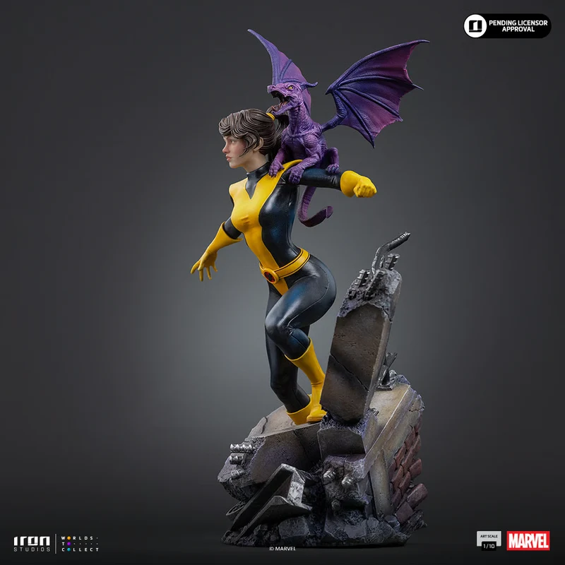Iron Studios: X-Men Comics - Kitty Pride y Lockheed BDS Escala de Arte 1/10