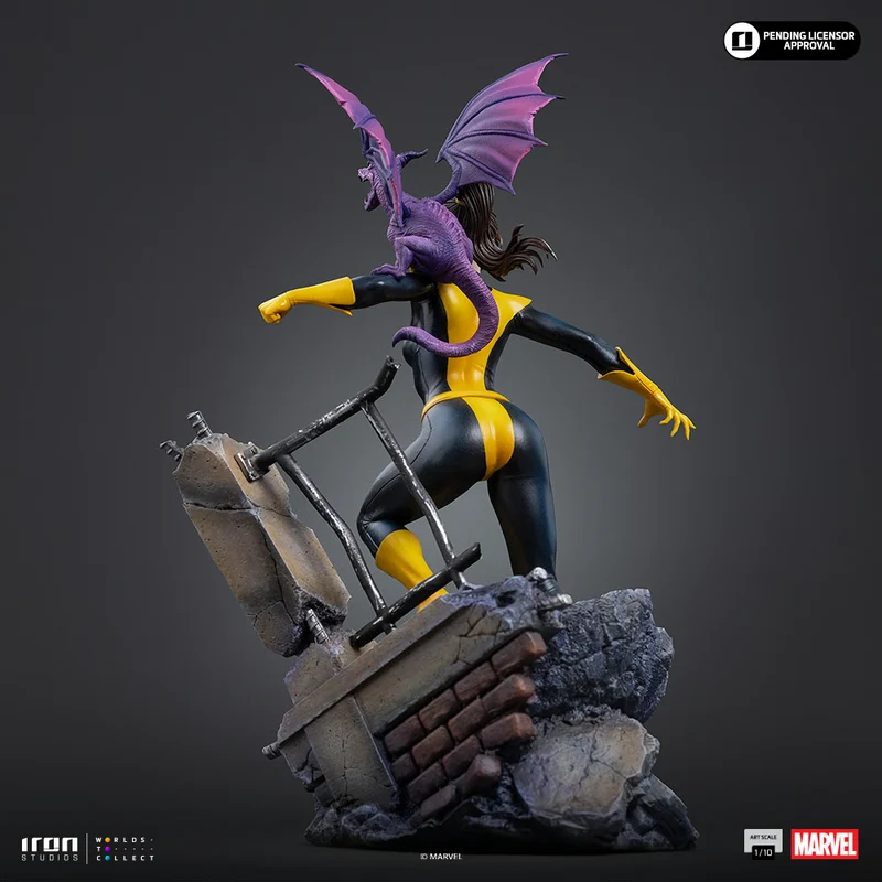 Iron Studios: X-Men Comics - Kitty Pride y Lockheed BDS Escala de Arte 1/10
