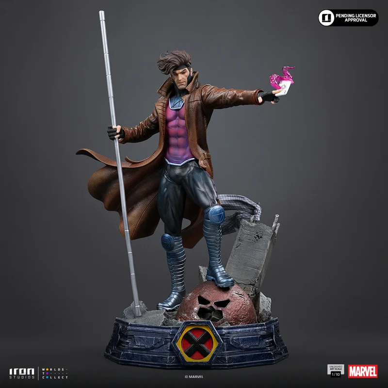 Iron Studios: X-Men - Gambito Unleashed Escala de Arte 1/10