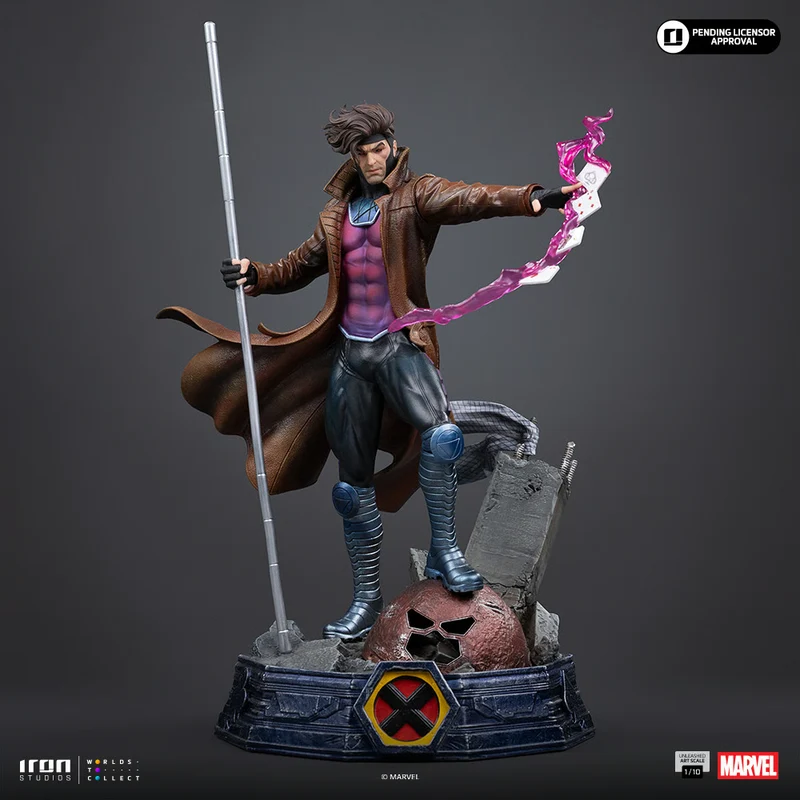 Iron Studios: X-Men - Gambito Unleashed Escala de Arte 1/10