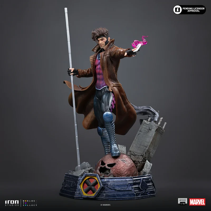 Iron Studios: X-Men - Gambito Unleashed Escala de Arte 1/10