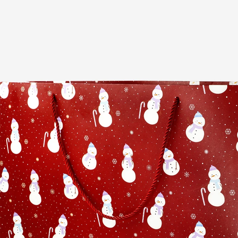 Gift bag with snowmen