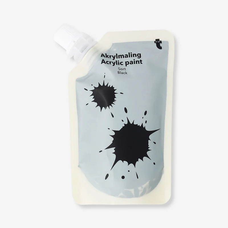 Black acrylic paint - 80 ml