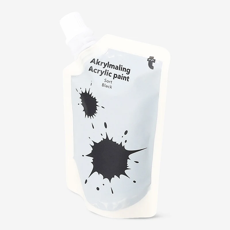 Black acrylic paint - 80 ml