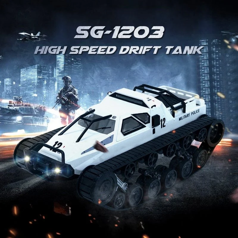 SG 1203 RC Tank Car With Gull-Wing Door Drift 2.4G 1:12 High Speed Full Proportional Control Vehicle