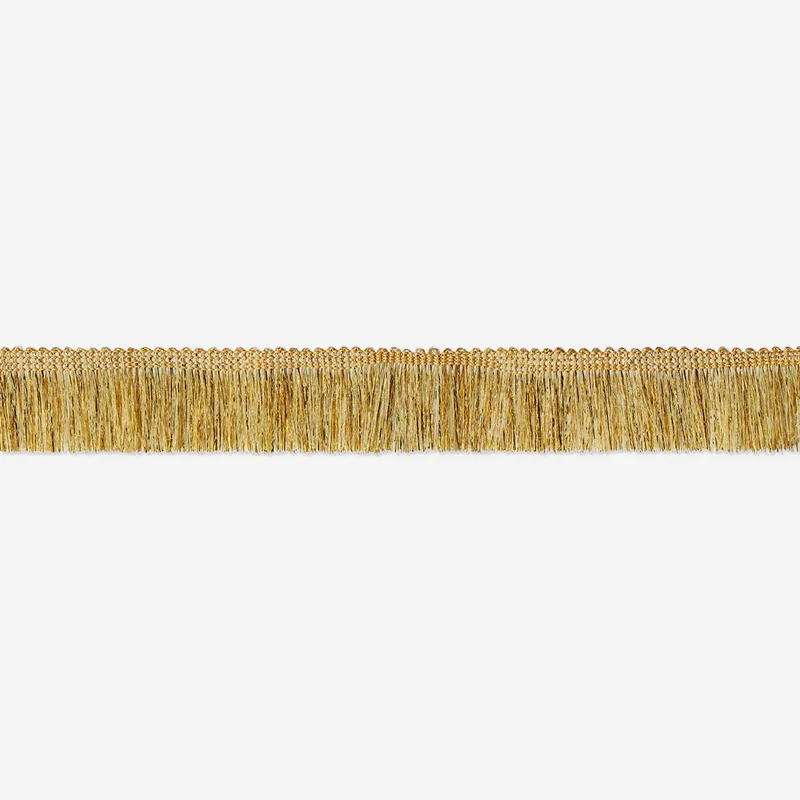 Gold ribbon with fringes - 3 m