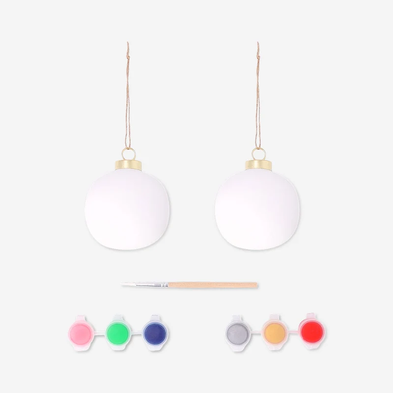 DIY ceramic baubles - 2 pcs