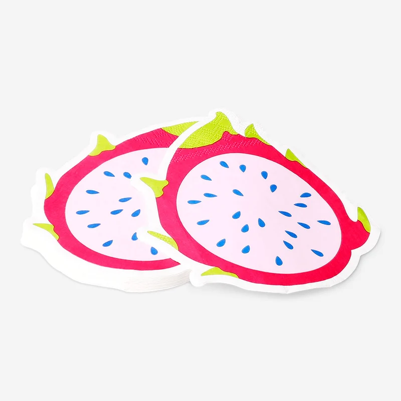 Dragon fruit napkins - 16 pcs