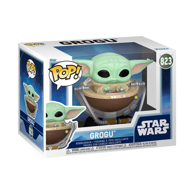 Funko Pop Star Wars: Mando & Grogu - Grogu con nueva capsula