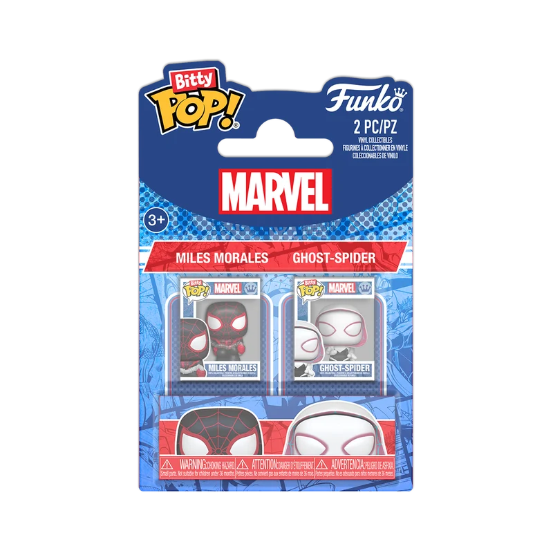 Funko Bitty Pop: Marvel Spider-Man - Miles Morales y Spder Gwen 2 Pack