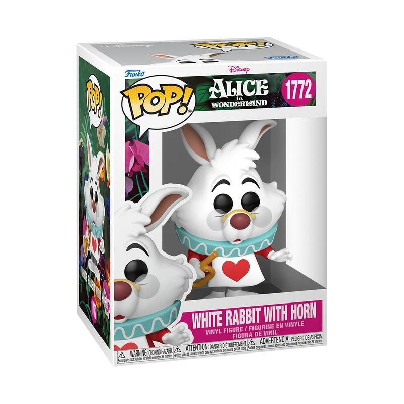Funko Pop Disney: Alicia en el Pais de las Maravillas - Conejo Blanco con corneta