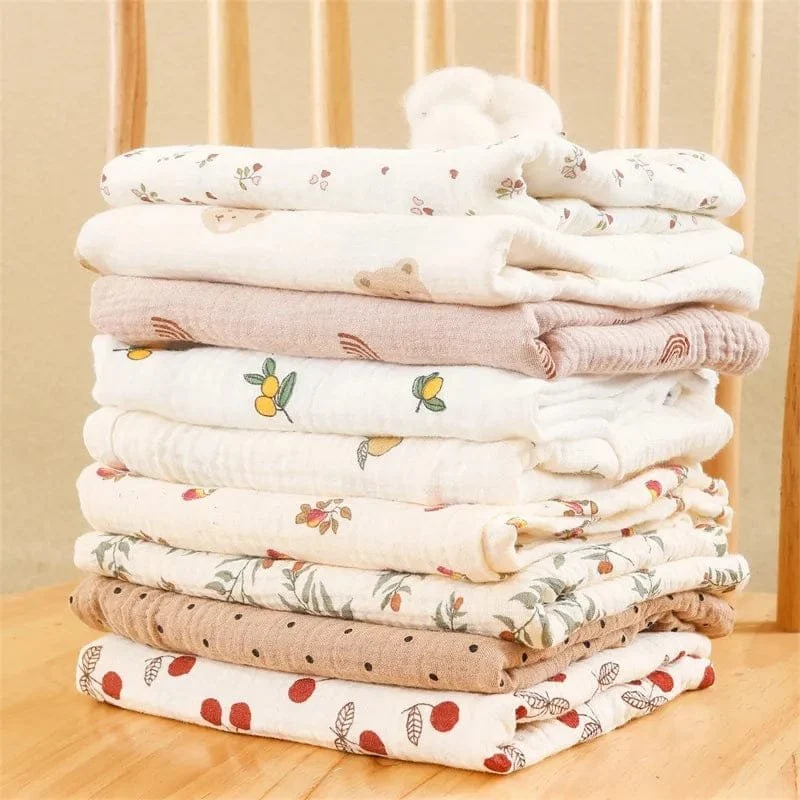 Super Soft Cotton Gauze Muslin Swaddle & Bath Towel