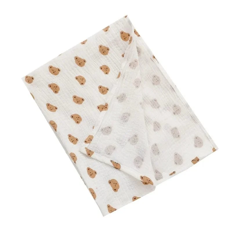 Super Soft Cotton Gauze Muslin Swaddle & Bath Towel