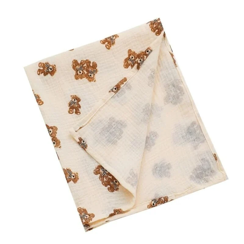 Super Soft Cotton Gauze Muslin Swaddle & Bath Towel