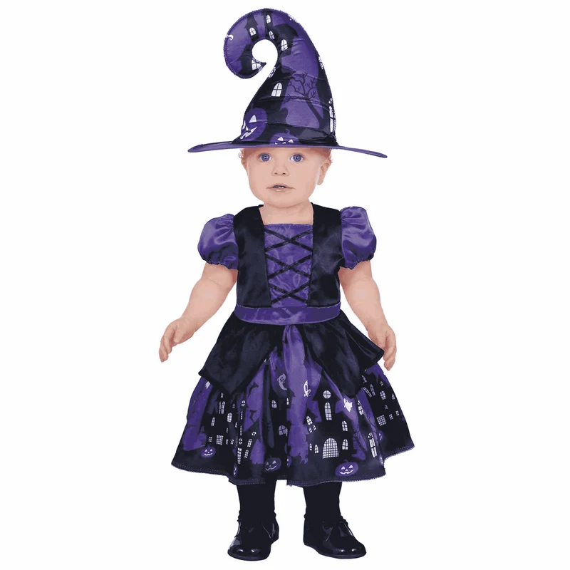 Disfraz Brujita Morada 2-3 años