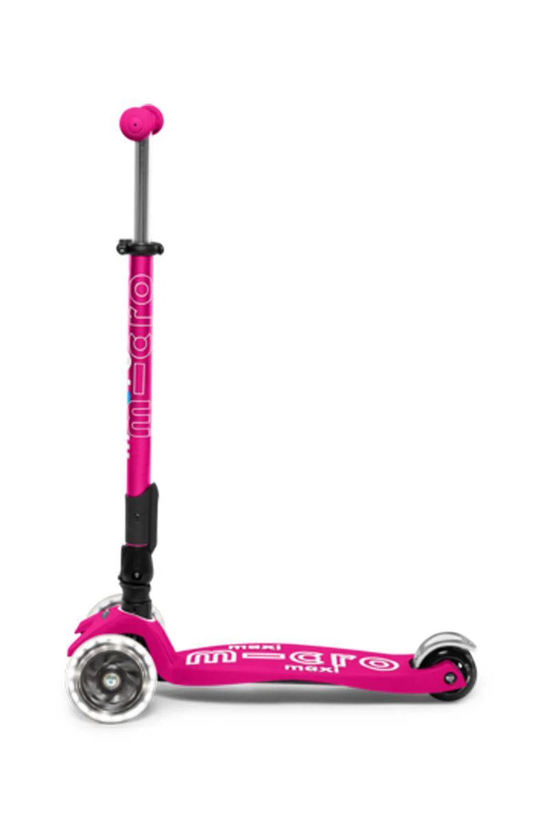 Patinete Maxi Deluxe Plegable LED · Rosa