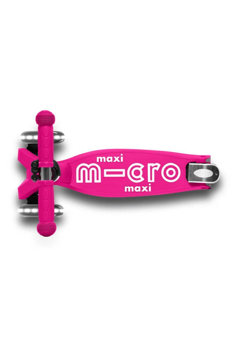 Patinete Maxi Deluxe Plegable LED · Rosa