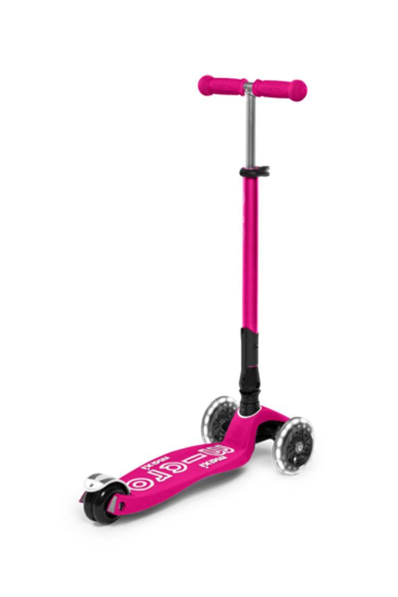 Patinete Maxi Deluxe Plegable LED · Rosa