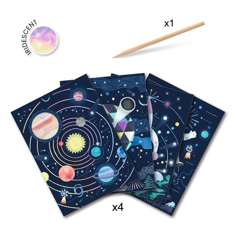 Cuadros para rascar Misión cosmos · DJECO
