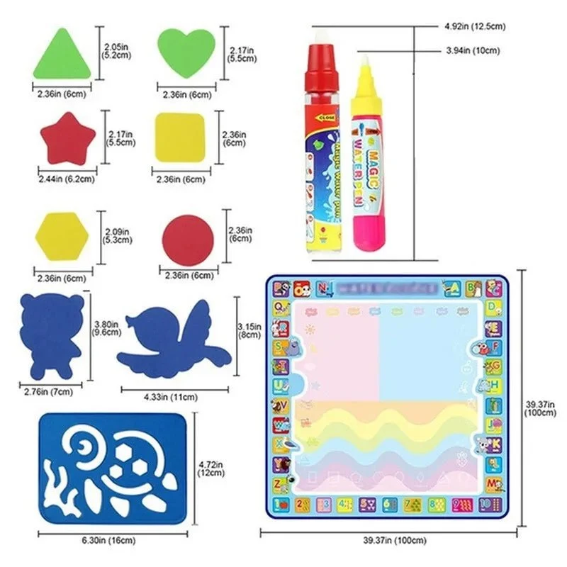 Magic Water Drawing Mat: Educational Montessori Toy