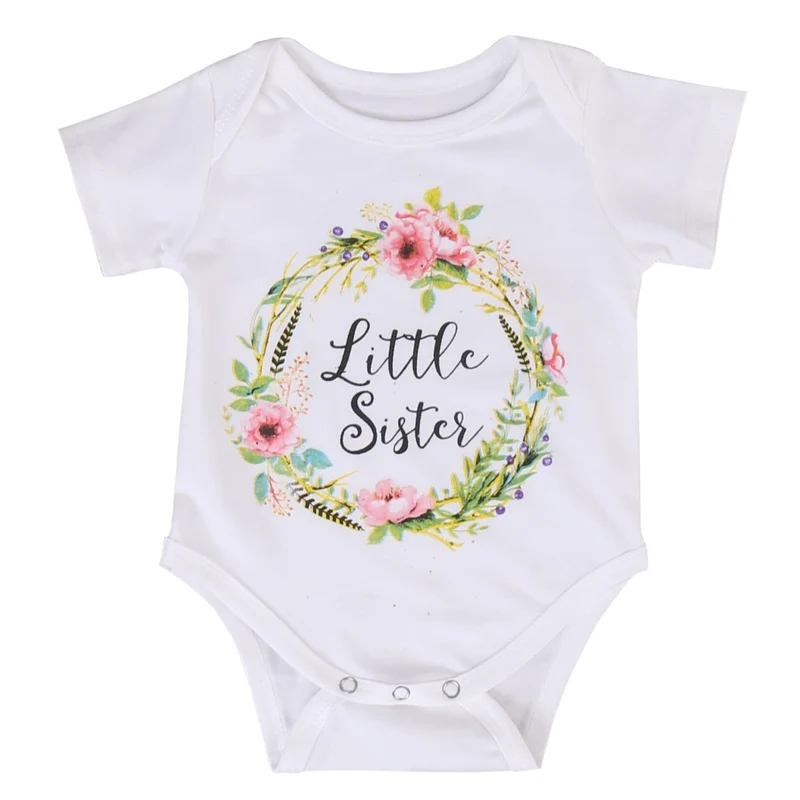 Little & Big Sister Match Jumpsuit Romper and T Shirt Family Outfits