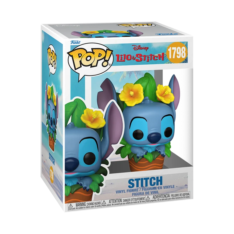 Funko Pop Premium: Lilo y Stitch - Stitch con plantas