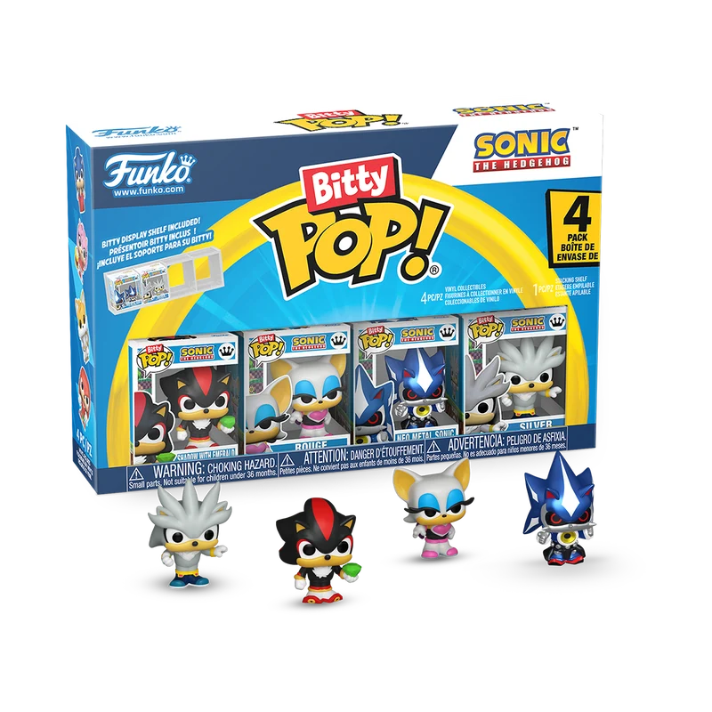 Funko Bitty Pop 4pk: Sonic - Shadow