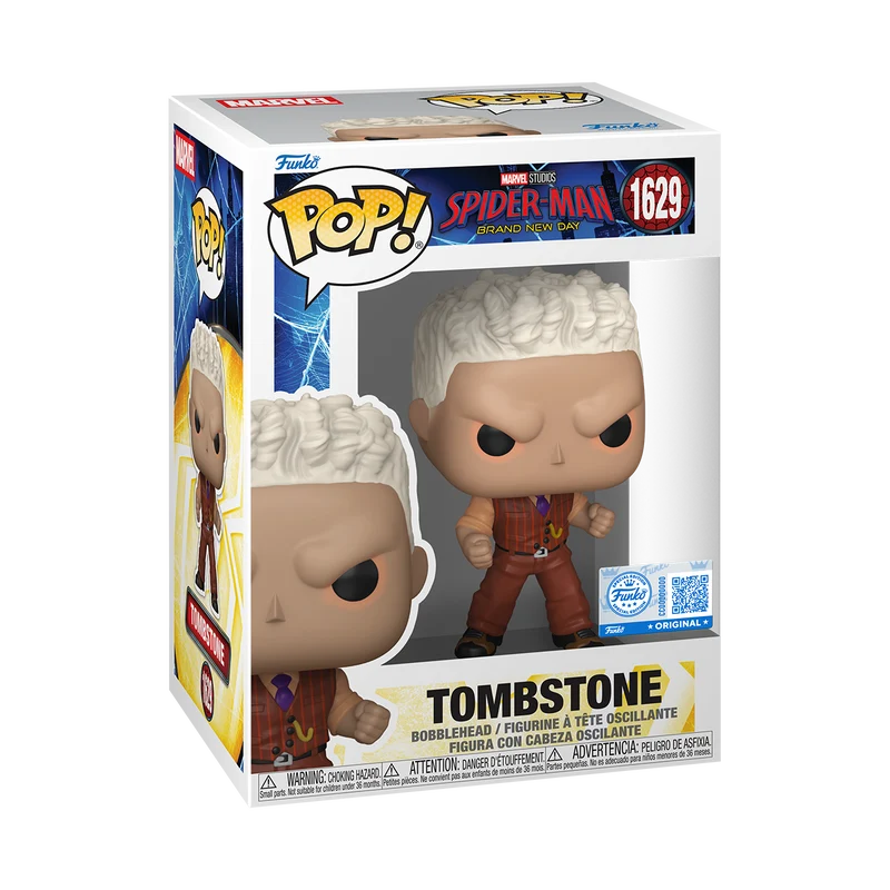 Funko Pop Marvel: Spiderman Brand New Day - Tombstone Exclusivo