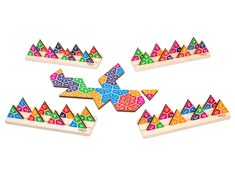 Domino triangular Caja Metalica - Juego de mesa - Cayro - 2-4 jugadores - 6+ años - Duración variable