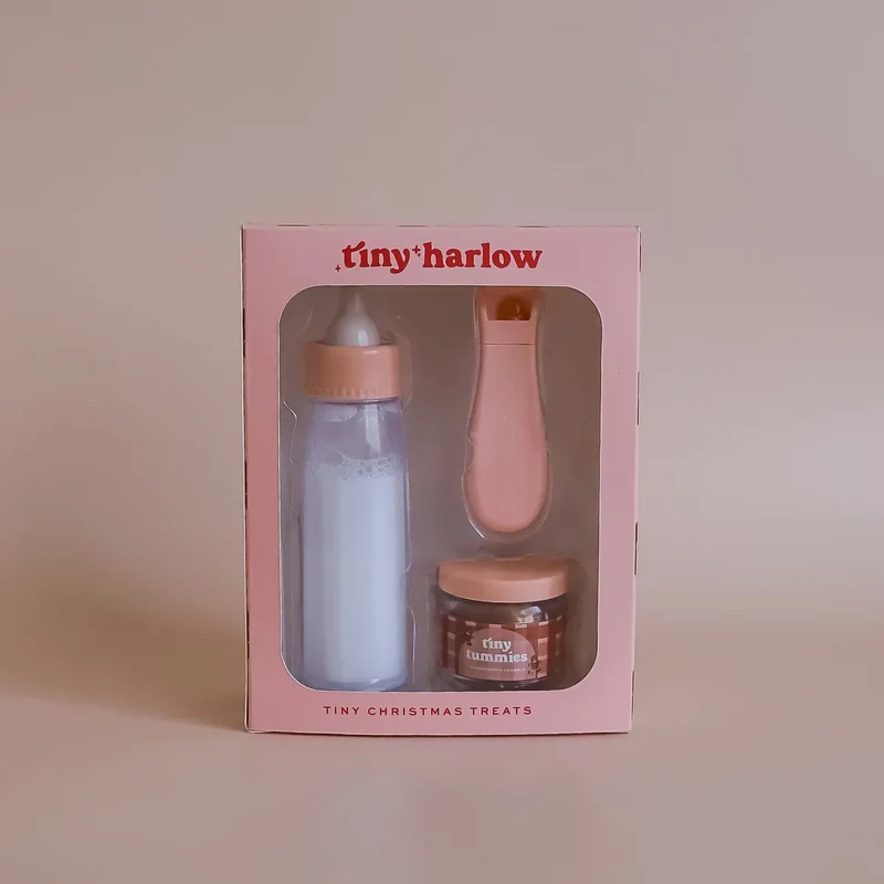 Biberon Mágico y Potito Navidad con cuchara para muñecos · Tiny Harlow