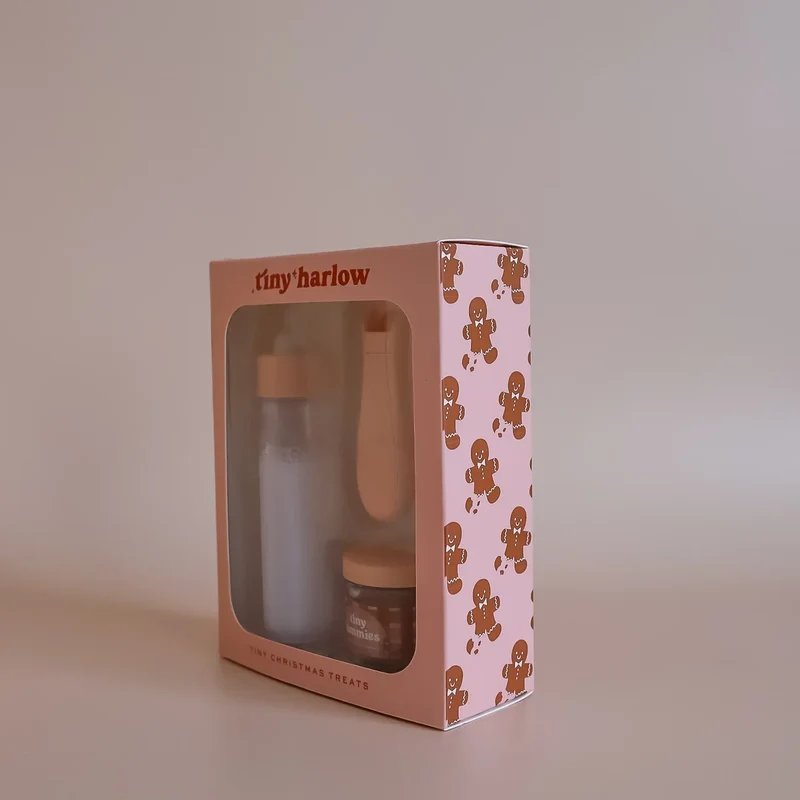 Biberon Mágico y Potito Navidad con cuchara para muñecos · Tiny Harlow