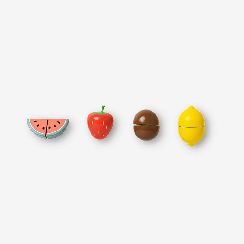 Wooden play fruits