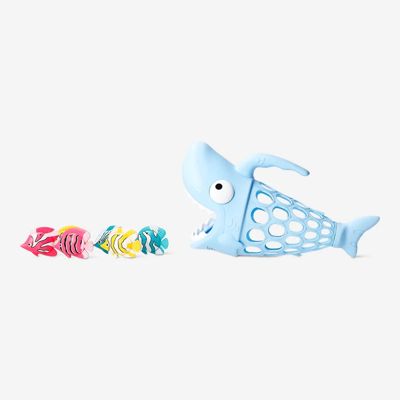 Hungry shark toy with fish