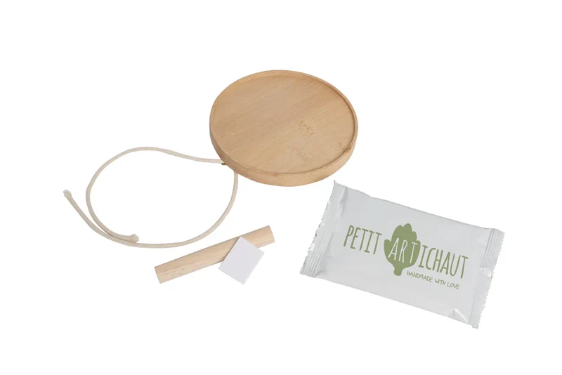 Medallón Huella de recuerdo de Madera · Petit Artichaut