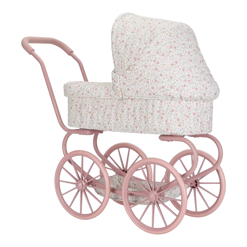 Carrito capazo metal Flores & Mariposas · Little Dutch