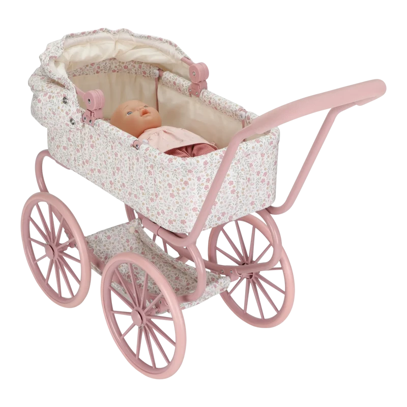 Carrito capazo metal Flores & Mariposas · Little Dutch