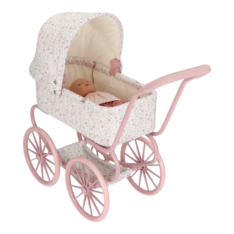 Carrito capazo metal Flores & Mariposas · Little Dutch
